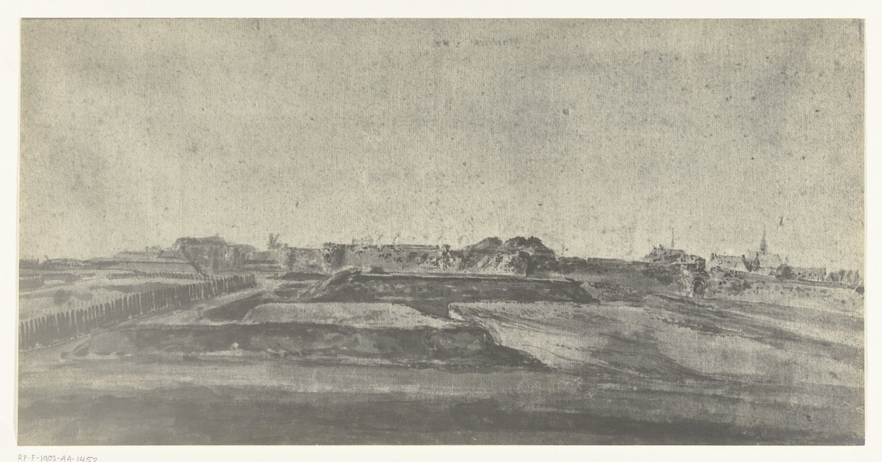 Ansicht von Maastricht, 1672 von frères Moreau
