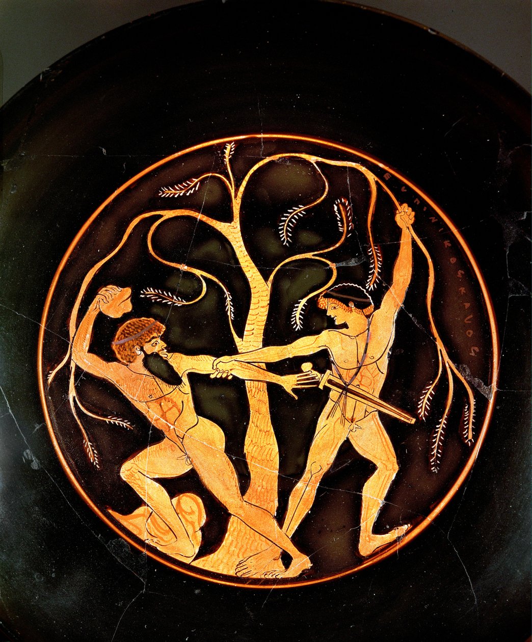 Theseus mit dem Räuber Sinis von painting Elpinikos