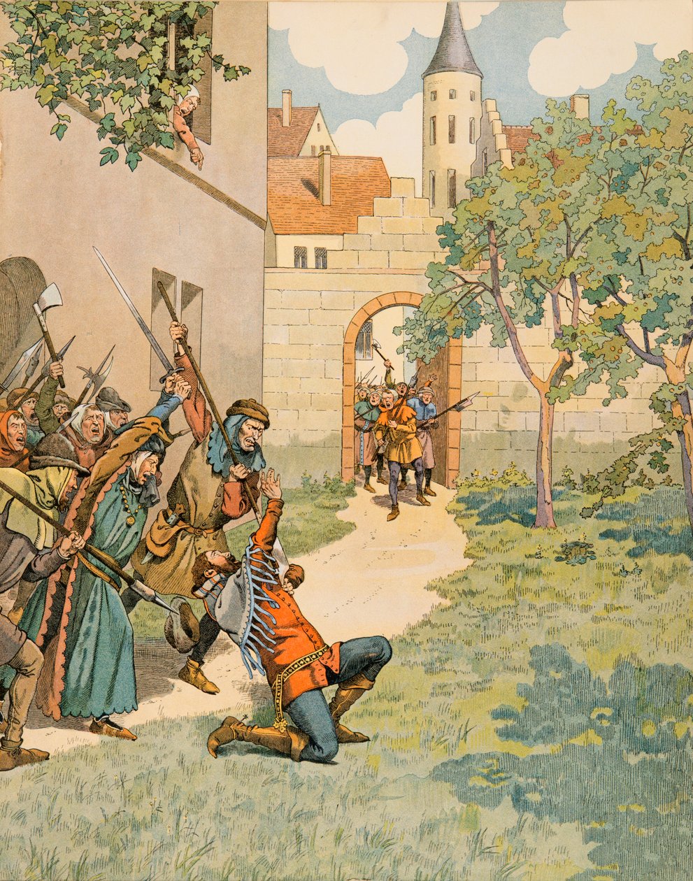Jacques Marie Gaston Onfroy de Breville, genannt JOB - Geschichte Belgiens: Jacques Van Artevelde, genannt der Weise von Gent, fällt unter den Schlägen des Volkes von pseudonym for Onfray de Breville Jacques Job