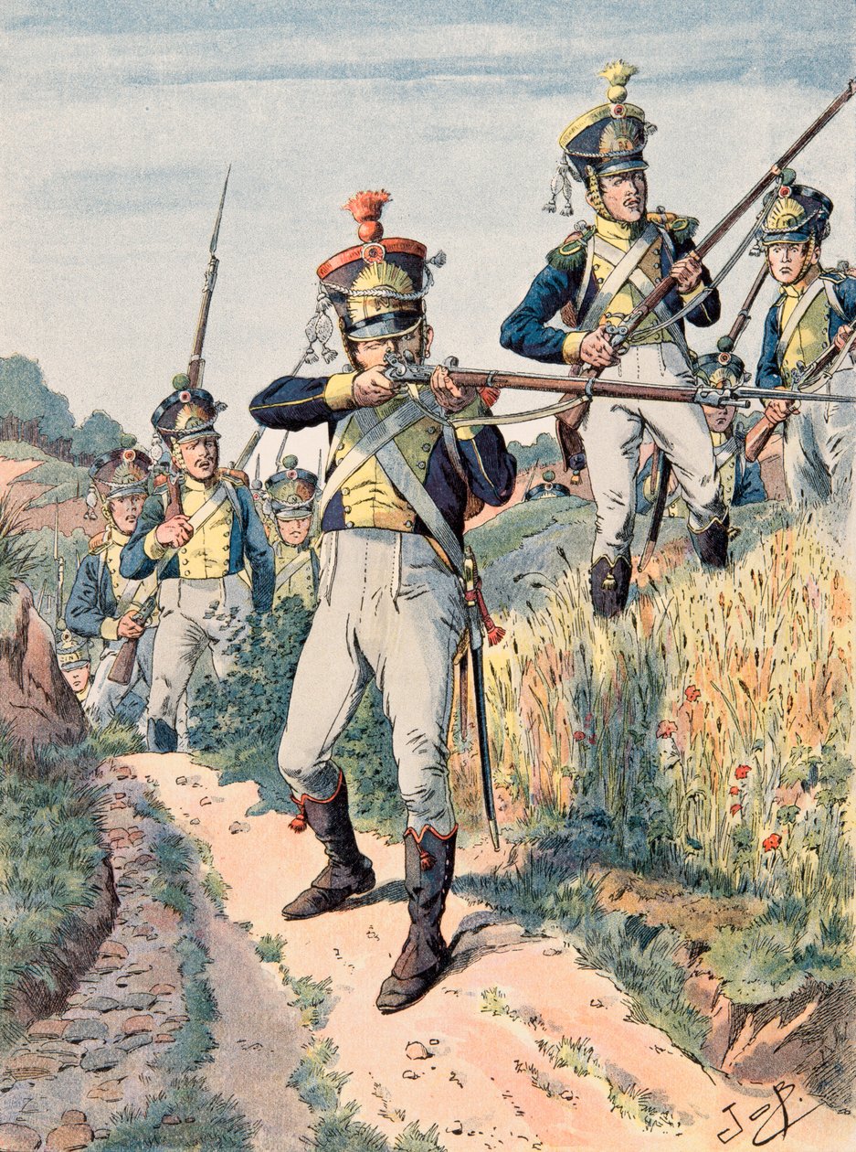 Uniformen der französischen Truppen zu allen Zeiten: Legion de la Vistula, Infanterie von pseudonym for Onfray de Breville Jacques Job
