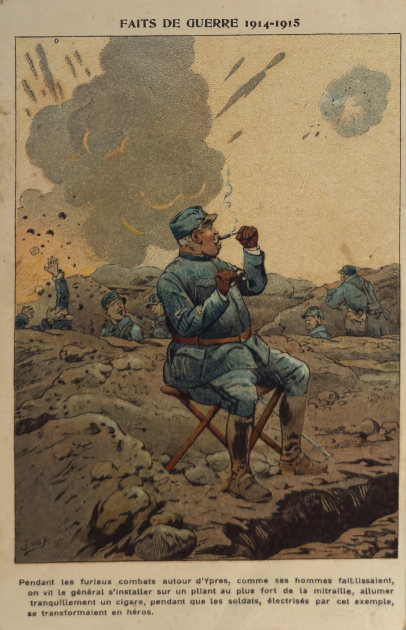 Erster Weltkrieg: Der Ordner des Generals (Illustration) von pseudonym for Onfray de Breville Jacques Job