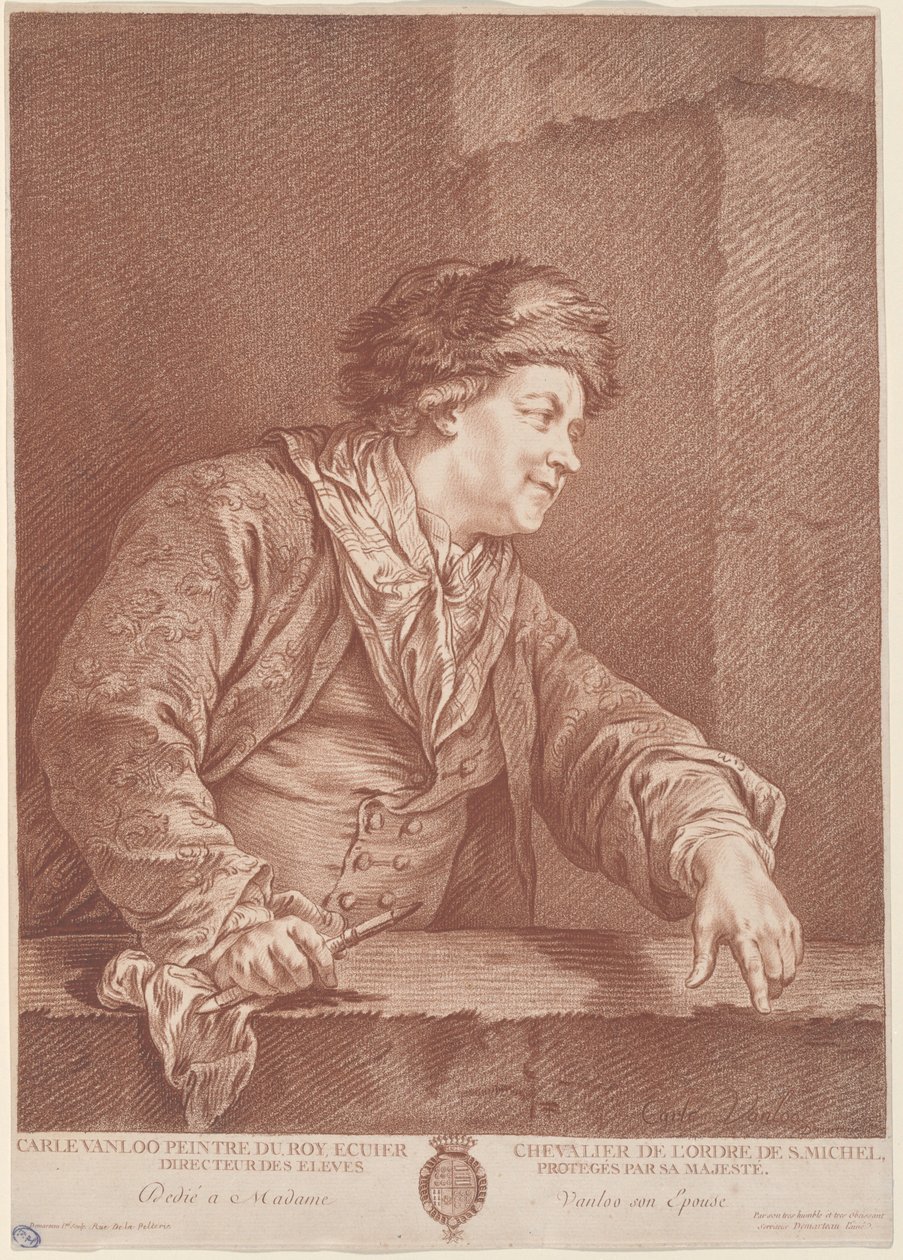 Carle Van Loo von the Elder Gilles Demarteau after Carle Van Loo