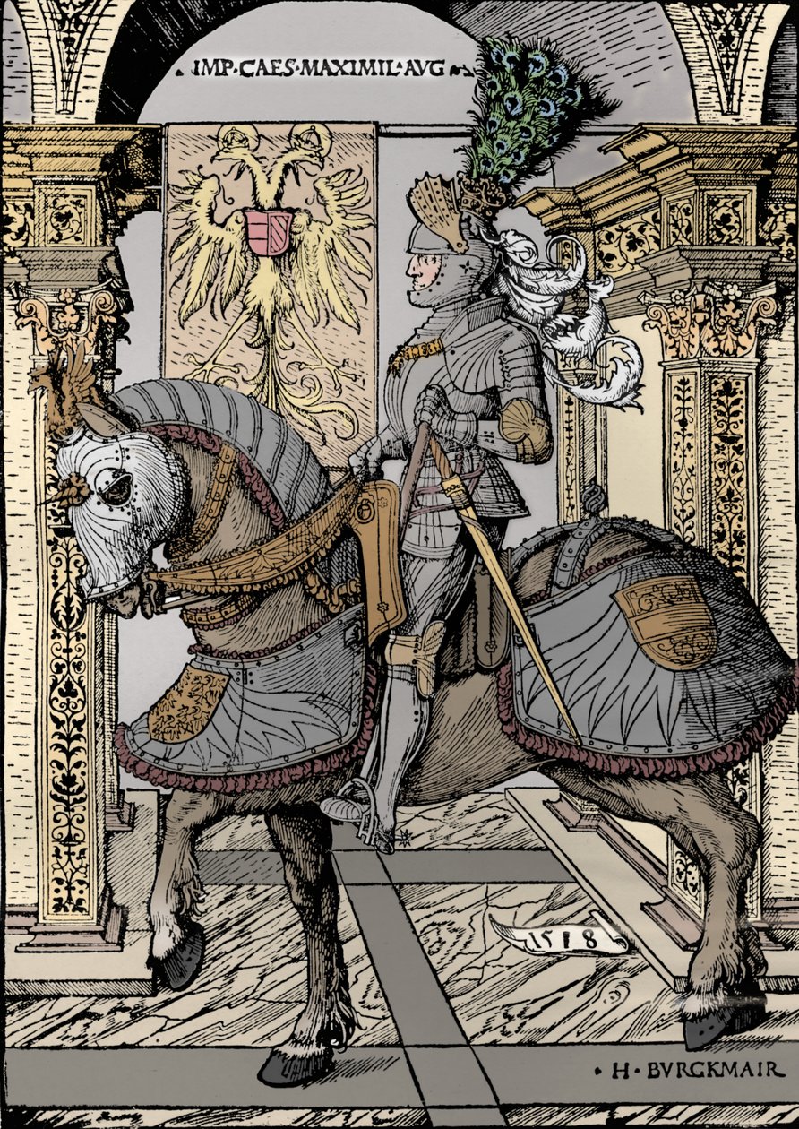 Porträt des Kaisers Maximilian, 1518 von the Elder Hans Burgkmair