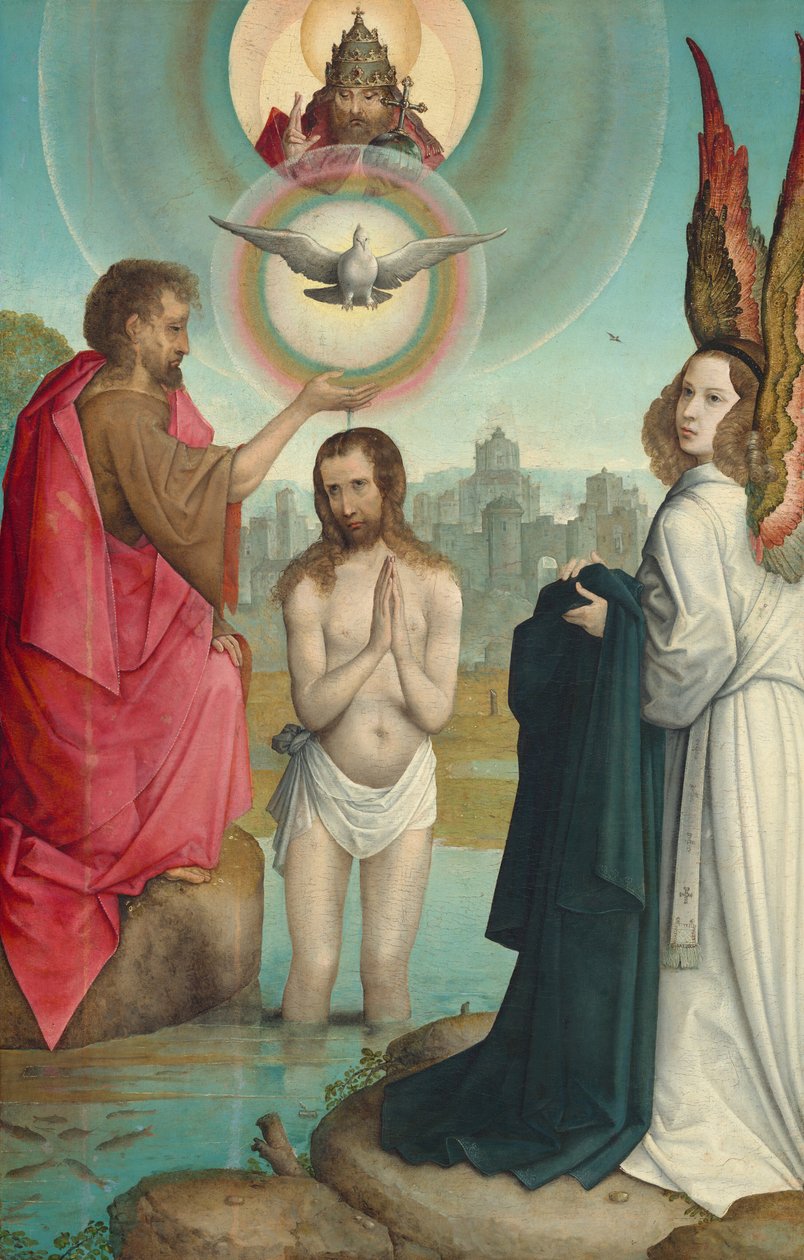 Die Taufe Christi, ca. 1508-1519 von the Elder Juan de Flandes