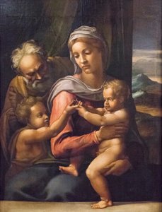Heilige Familie mit Johannes dem Täufer von (1509 66) Daniele da Volterra