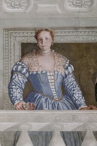 Donna Barbaro und ihre Amme, die Halle des Olymp (Detail) von Veronese