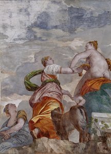 Fortune, Ambition und Neid, der Raum des kleinen Hundes (Detail)