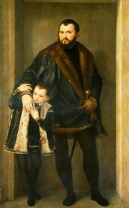 Giuseppe Da Porto mit seinem Sohn Adriano von (1528 88) Veronese
