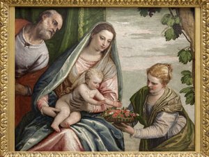 Heilige Familie mit St. Dorothee von Veronese