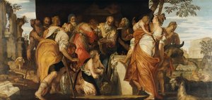 Die Salbung Davids von (1528 88) Veronese