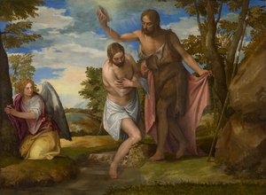 Die Taufe Christi, ca. 1550-1560 von Veronese