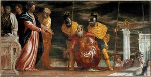 Jesus und der Zenturio von Kafarnaum (ca. 1580) von Veronese