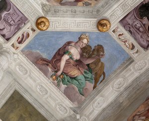 Paolo Caliari bekannt als Veronese, Fresko, Villa Barbaro, Maser, Italien