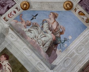 Fresko, Villa Barbaro, Maser, Italien