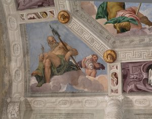 Paolo Caliari, bekannt als Veronese, Fresko, Villa Barbaro, Maser, Italien von Veronese