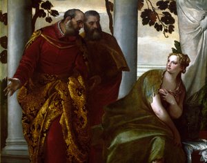 Susanna und die Alten (Detail). Gemälde von Paolo Caliari genannt Paolo Veronese (1528-1588) von Veronese