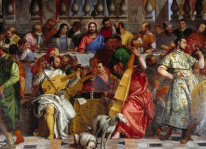 Die Hochzeit zu Kana, Detail: Christus und die Jungfrau von Veronese
