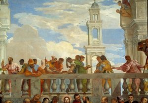 Die Hochzeit zu Kana, Detail: Balkon von Veronese