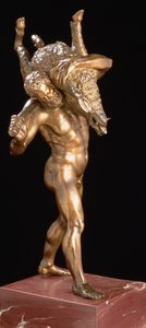 Herkules und der erymanthische Eber von Giambologna