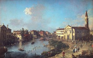 Dolo an der Brenta, mit der Kirche St. Rocco und der Villa Zanon-Bon von Canaletto