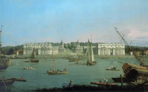 Greenwich Hospital, gesehen vom Nordufer der Themse von (1697 1768) Canaletto