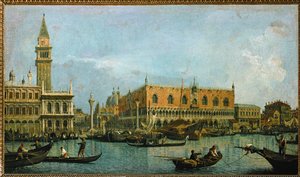 Le Mole, gesehen vom Becken von San Marco