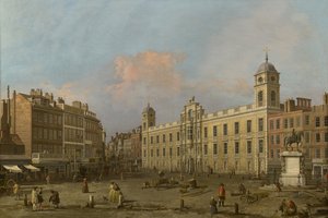 London, Blick auf das Northumberland House, nach Osten blickend