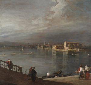 San Cristoforo, San Michele und Murano von der Fondamenta Nuove, Venedig von Canaletto
