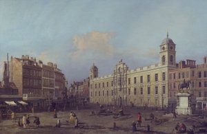 London, Blick auf das Northumberland House, Blick nach Osten von Canaletto