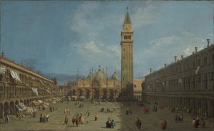 Piazza San Marco, um 1730 von Canaletto