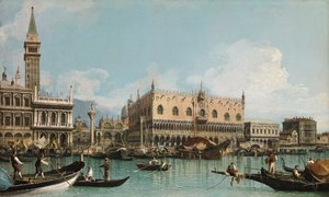 Der Pier in der Nähe der Piazza San Marco in Venedig, von Canaletto