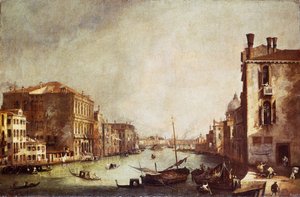 Blick auf den Canal Grande von San Vio von Canaletto