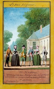 Der liebe Gott (Illustration einer Sprichwortserie) von Carmontelle