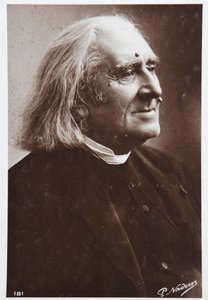 Musik. Der ungarische Komponist Franz Liszt. Foto von P. Nadar, ca. 1880-85