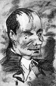 Porträt von Baudelaire - Zeichnung von Nadar von Nadar