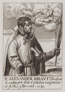 Alexander Briant, englischer Jesuit und katholischer Märtyrer (Gravur)