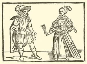 Illustration für The Roxburghe Ballads (Holzschnitt) von (after) English School