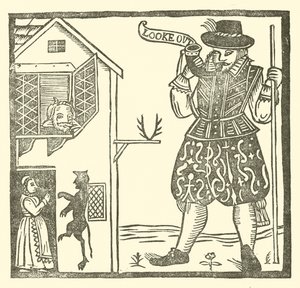Illustration für The Roxburghe Ballads (Holzschnitt) von (after) English School