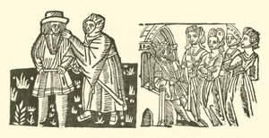 Illustration für The Roxburghe Ballads (Holzschnitt) von (after) English School