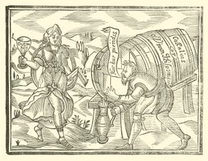 Illustration für The Roxburghe Ballads (Holzschnitt) von (after) English School