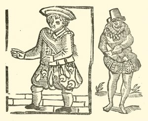 Illustration für The Roxburghe Ballads (Holzschnitt) von (after) English School