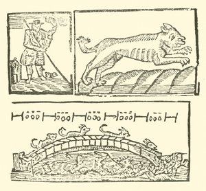 Illustration für The Roxburghe Ballads (Holzschnitt) von (after) English School
