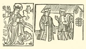 Illustration für The Roxburghe Ballads (Holzschnitt) von (after) English School