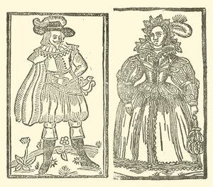 Illustration für The Roxburghe Ballads (Holzschnitt) von (after) English School