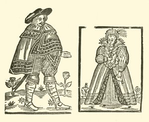 Illustration für The Roxburghe Ballads (Holzschnitt) von (after) English School