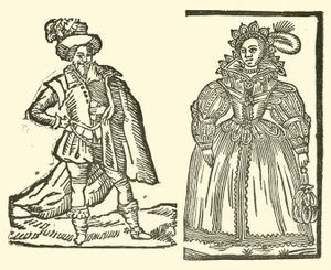 Illustration für The Roxburghe Ballads (Holzschnitt) von (after) English School