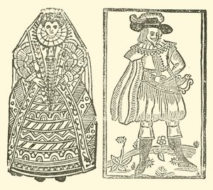 Illustration für The Roxburghe Ballads (Holzschnitt) von (after) English School