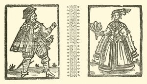 Illustration für The Roxburghe Ballads (Holzschnitt) von (after) English School
