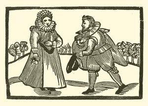 Illustration für The Roxburghe Ballads (Holzschnitt) von (after) English School