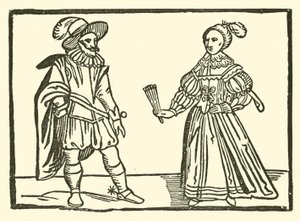 Illustration für The Roxburghe Ballads (Holzschnitt) von (after) English School